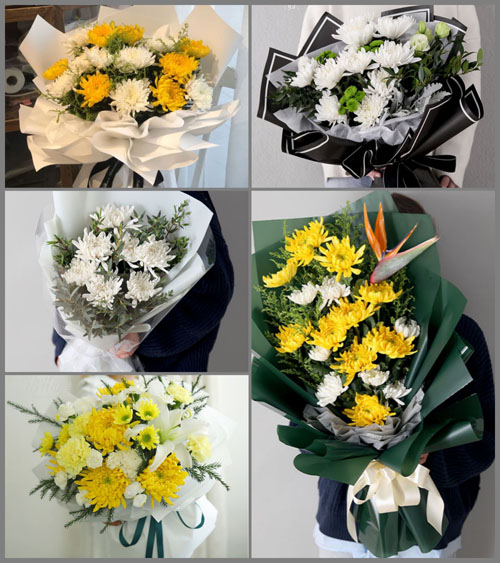 山东莱芜莱城区苗山镇东泉村白事花束代送